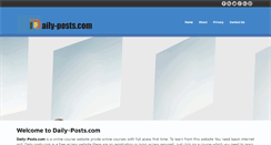 Desktop Screenshot of daily-posts.com