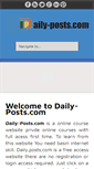 Mobile Screenshot of daily-posts.com