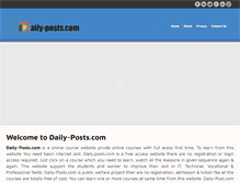 Tablet Screenshot of daily-posts.com